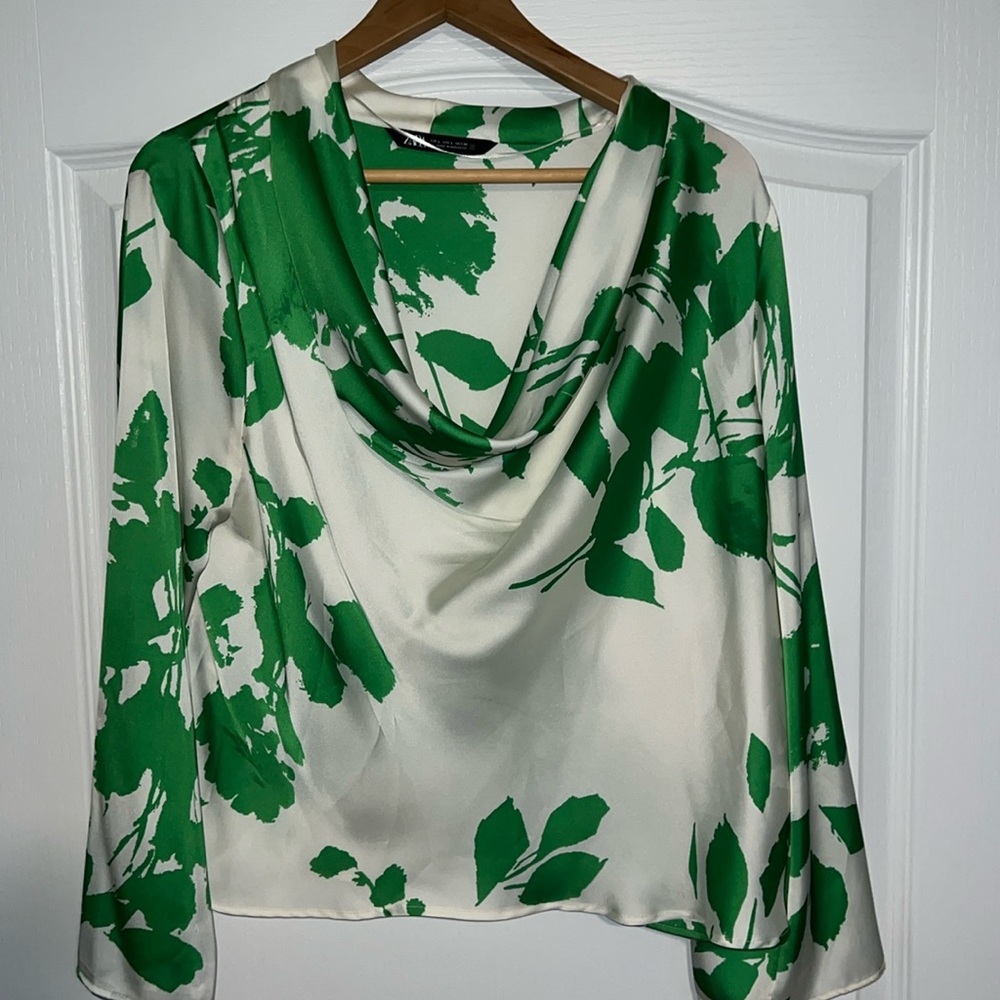 Beautiful never worn Zara blouse. Size large. Excellent condition.